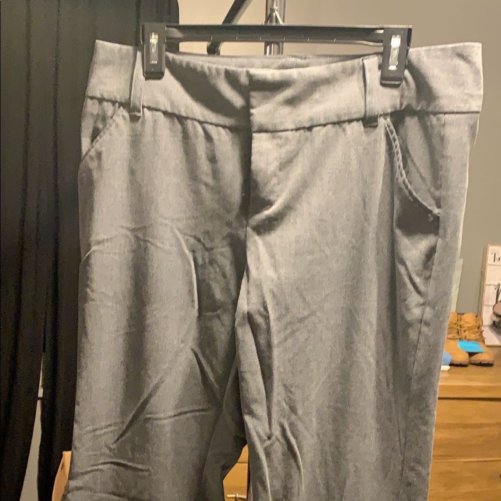 Grey tweed dress pants